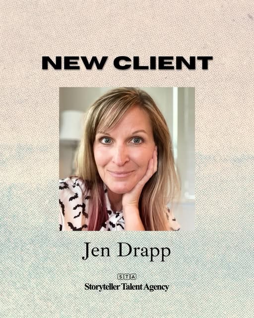 Storyteller Talent Agency new client announcement for Jen Drapp
